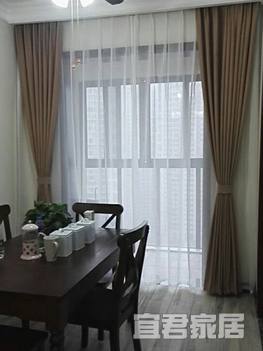 中建梅溪湖餐厅窗帘