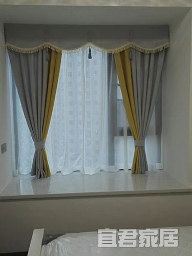 中建梅溪湖主卧窗帘